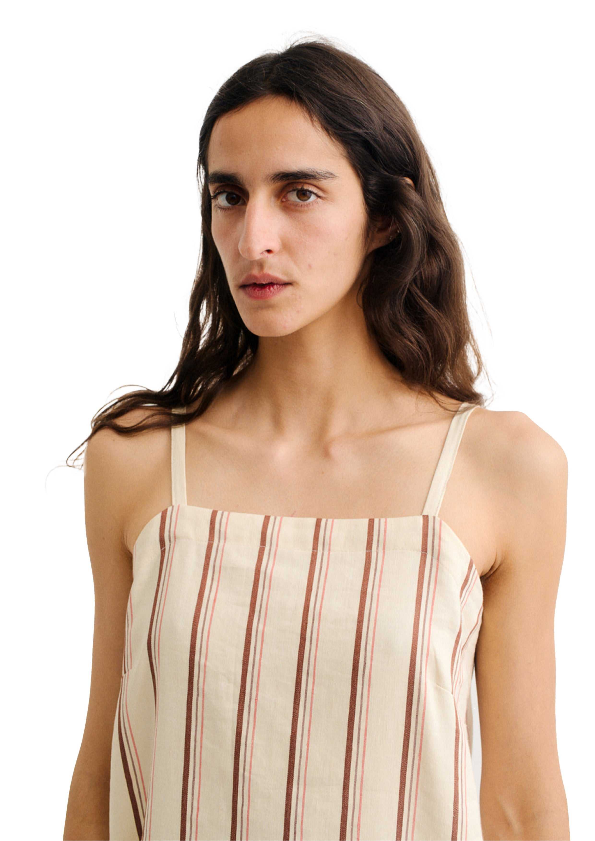 UNA TIPO DI TRAVESTIMENTO, A KIND OF GUISE - ABITO SLIP SOFIJA MELOGRANA STRIPE